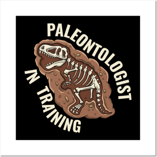 Paleontologist In Training Fathers Day Gift Funny Retro Vintage Posters and Art